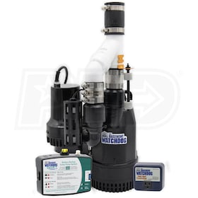 View Basement Watchdog Big Combo CONNECT&reg; 1/2 HP Combination Primary & Backup Sump Pump System