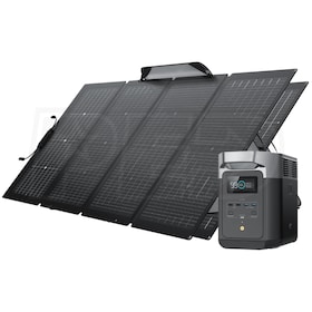 View EcoFlow DELTA 2 - 1024Wh Portable Power Station w/ (2) 220-Watt Bifacial Solar Panels