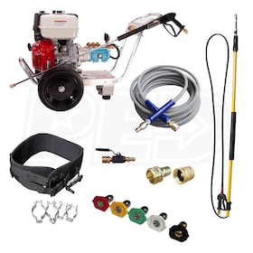 View Pressure-Pro 4000 PSI Basic Start Your Own Pressure Washing Business Kit w/ Aluminum Frame, CAT Pump & Honda GX390 Engine (47-State Compliant)