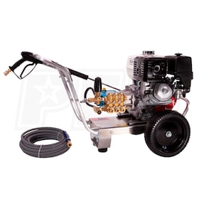 View Pressure-Pro Professional 4000 PSI (Gas - Cold Water) Aluminum Frame Pressure Washer w/  CAT Pump & Honda GX390 Engine