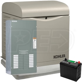 View Kohler 10RESVL - 10kW Home Standby Generator System (100A Indoor 12-Circuit Switch) + 4