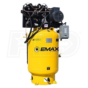 View EMAX Industrial Plus Silent Air 10-HP 120-Gallon Two-Stage Air Compressor (460V 3-Phase)