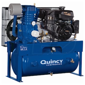 View Quincy QP 14-HP 30-Gallon Pressure Lubricated Two-Stage Truck Mount Air Compressor w/ Electric Start Kohler Engine