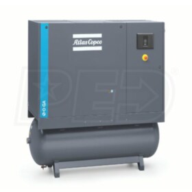 View Atlas Copco GA15 WorkPlace 20-HP 132-Gallon Rotary Screw Air Compressor (208-230/460V 3-Phase)