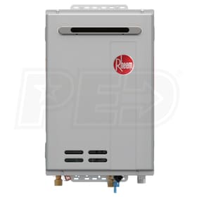 View Rheem RTG Series 8.4 - Residential 180,000 BTU - Liquid Propane Tankless Water Heater - Outdoor