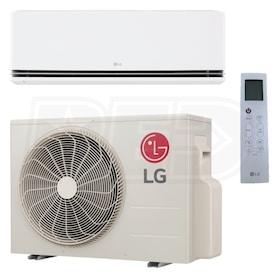 View LG Art Cool Deluxe Ductless Mini Split Heat Pump System - Single-Zone - 9k BTU - 27.0 SEER2 - R-32