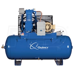 View Quincy QT MAX  10-HP 120-Gallon Two-Stage Air Compressor (460V 3-Phase)