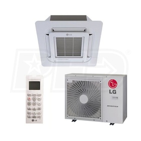 View LG - 18k BTU Cooling + Heating - Ceiling Cassette Air Conditioning System - 20.5 SEER2