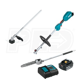 View Makita 18-Volt LXT® Lithium-Ion Cordless Couple Shaft Power Head Kit w/ String Trimmer & Pole Saw Attachments