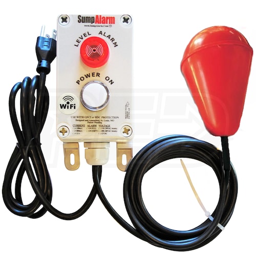 Sump Alarm Sludge Boss Tether Float Switch w/ 33' Cord Wire Lead