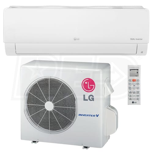 LG 18k BTU Cooling + Heating Wall Mounted Air Conditioning System 21.5 SEER LG LS180HSV5