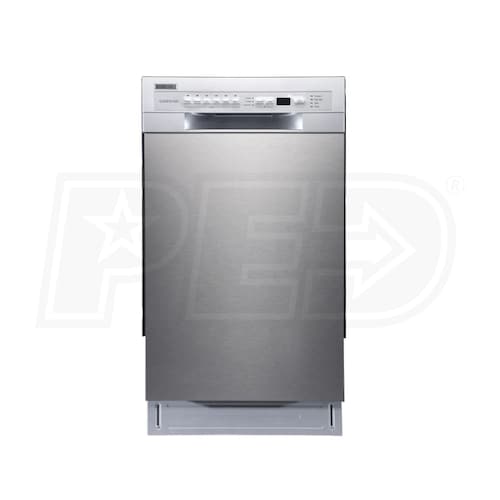 Edgestar 18" BuiltIn Dishwasher 8 Place Settings Stainless Steel