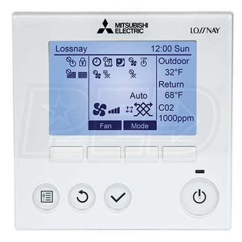 Mitsubishi Lossnay - ERV Wired Controller - For RVX2 | Mitsubishi