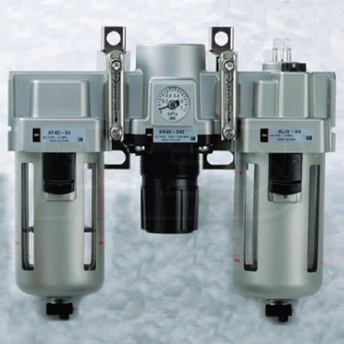 SMC 3/4" Filter Regulator Lubricator Air Preparation Combo (0 150 PSI