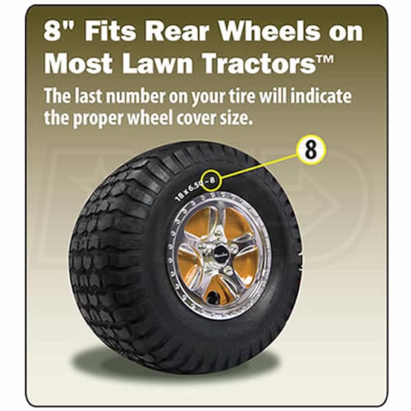 Good Vibrations Wheelies 8" Riding Mower Wheel Covers Meteor 188