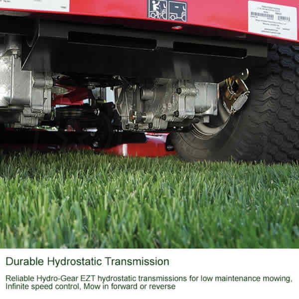 Snapper hydrostatic transmission clearance