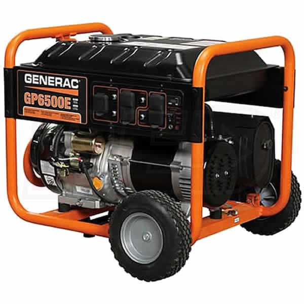 Generac GP6500E 6500 Watt Electric Start Portable Generator Generac