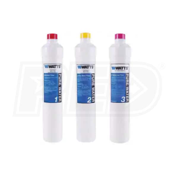 Watts PWFPKKCUF Replacement Filter Kit for PWDWUFKC3 KwikChange