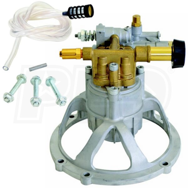 OEM Technologies Fully Plumbed 3100 PSI 2.5 GPM Brass Head Vertical Axial Replacement Pressure