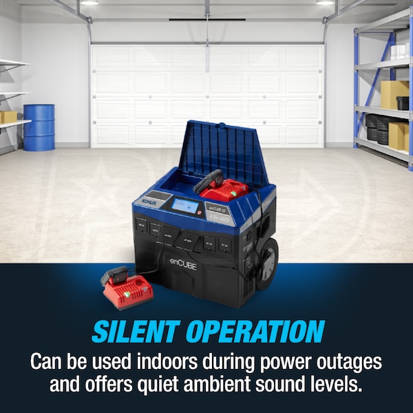 Kohler enCUBE™ 1440W Solar Power Portable Generator w/ 60Watt Folding