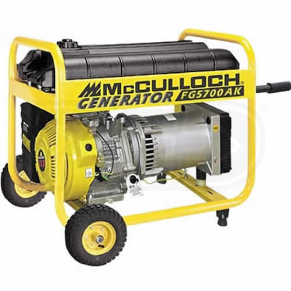 McCulloch 5130 Watt Portable Generator McCulloch FG5700AK