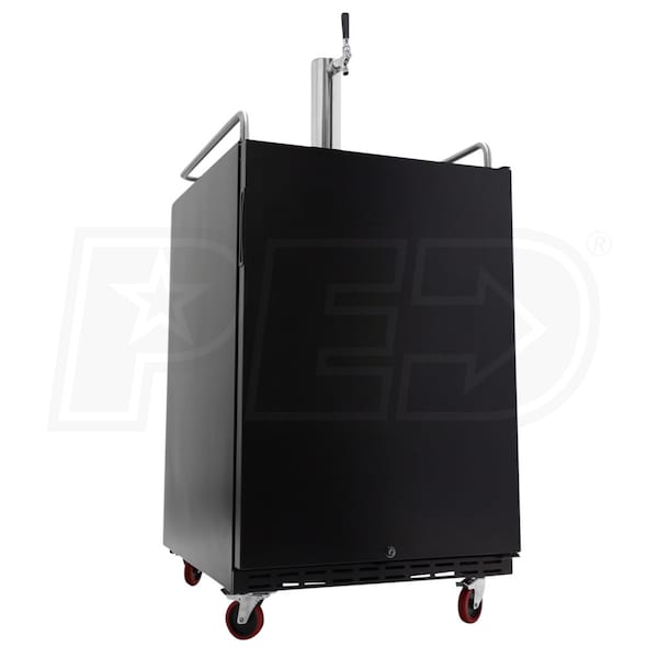 EdgeStar KC7000BL Stainless Steel Single Tap Kegerator w/ Air Cooled