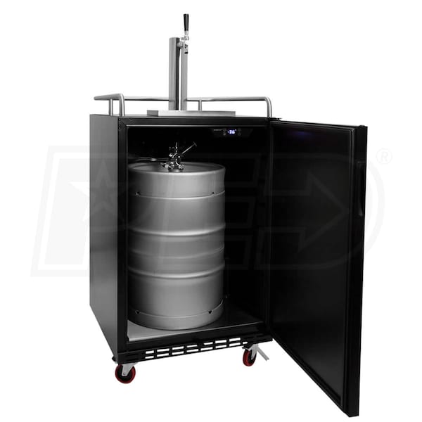 EdgeStar KC7000BL Stainless Steel Single Tap Kegerator w/ Air Cooled