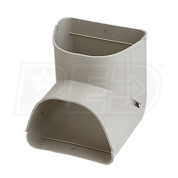 Fortress® Line Set Cover 41/2" 90 Degree Vertical Elbow Ivory