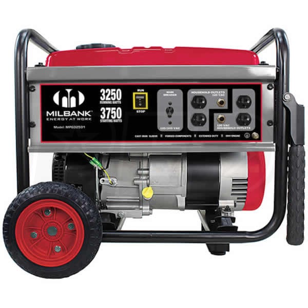 Milbank MPG32501 3250 Watt Portable Generator Milbank MPG32501