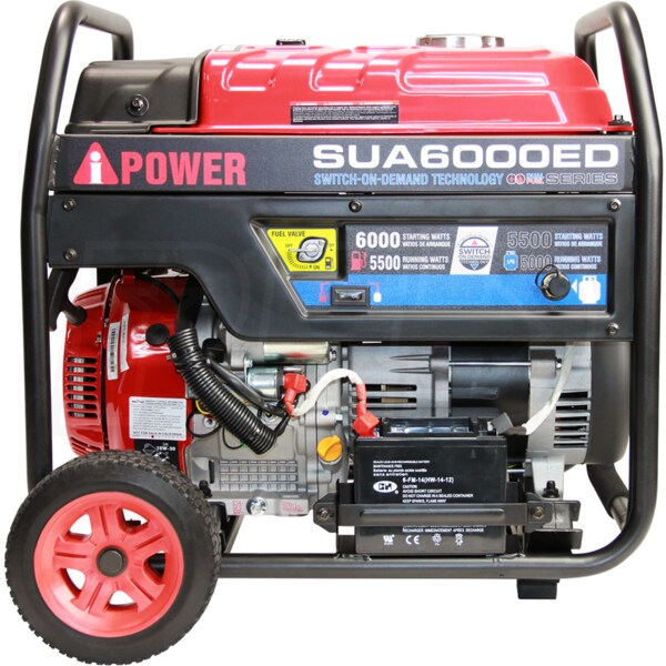 AiPower SUA6000ED 5500 Watt Dual Fuel Electric Start Portable