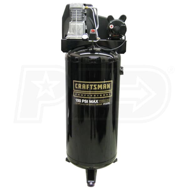 Craftsman 3 1 Hp 60 Gallon Single Stage Air Compressor 230v 1 Phase Craftsman Wlb3106016