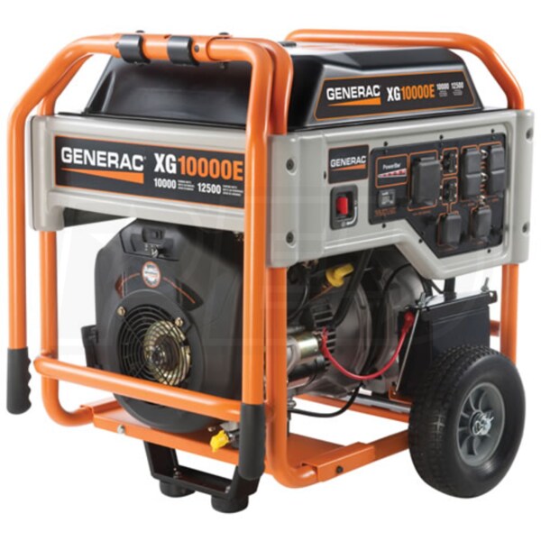 Generac XG10000E 10,000 Watt Electric Start Portable Generator with 30