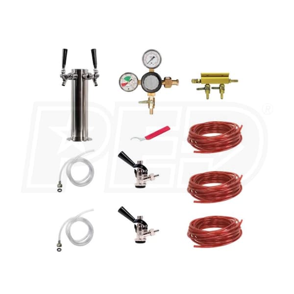 Edgestar Double Tap 24" Kegerator Kit with Electronic Control Panel