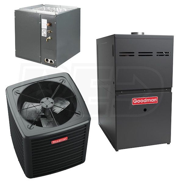 Goodman - 5 Ton Cooling - 100k BTU/Hr Heating - Air Conditioner +