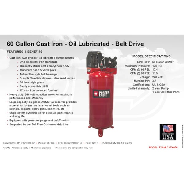 Porter cable compressor discount